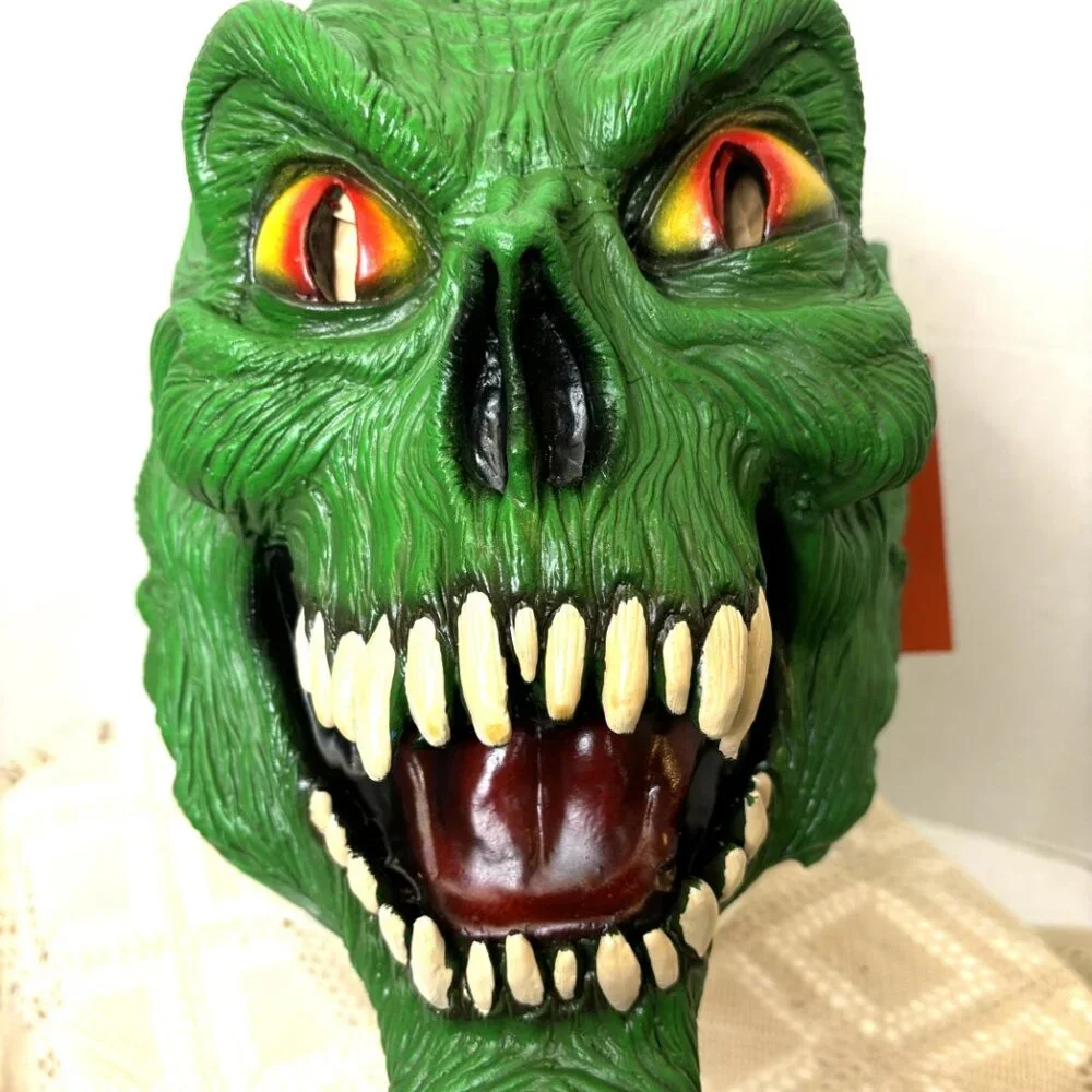 Rare VTG 1990 Green Demon  American Mask & Novelty Vintage Collectible Mask NWT